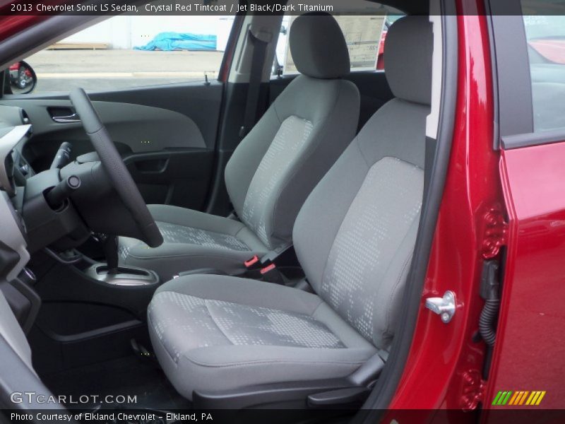 Crystal Red Tintcoat / Jet Black/Dark Titanium 2013 Chevrolet Sonic LS Sedan
