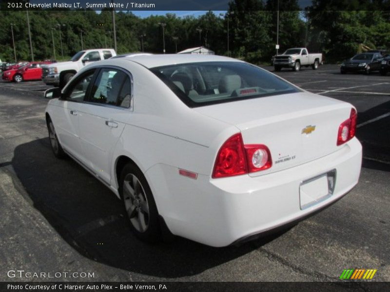 Summit White / Titanium 2012 Chevrolet Malibu LT