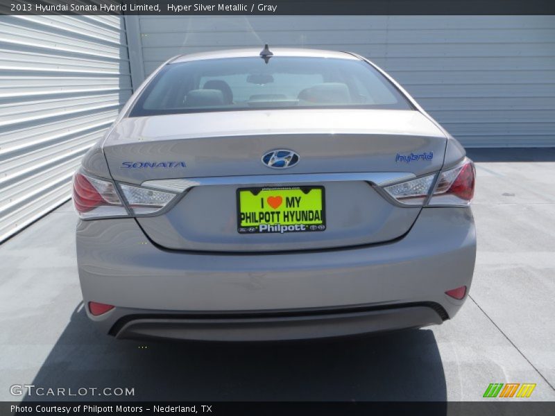 Hyper Silver Metallic / Gray 2013 Hyundai Sonata Hybrid Limited
