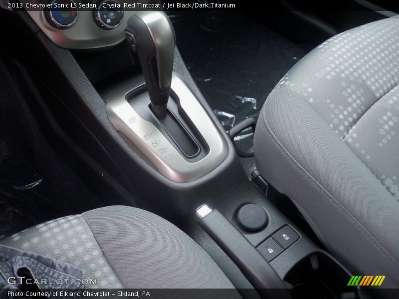 Crystal Red Tintcoat / Jet Black/Dark Titanium 2013 Chevrolet Sonic LS Sedan
