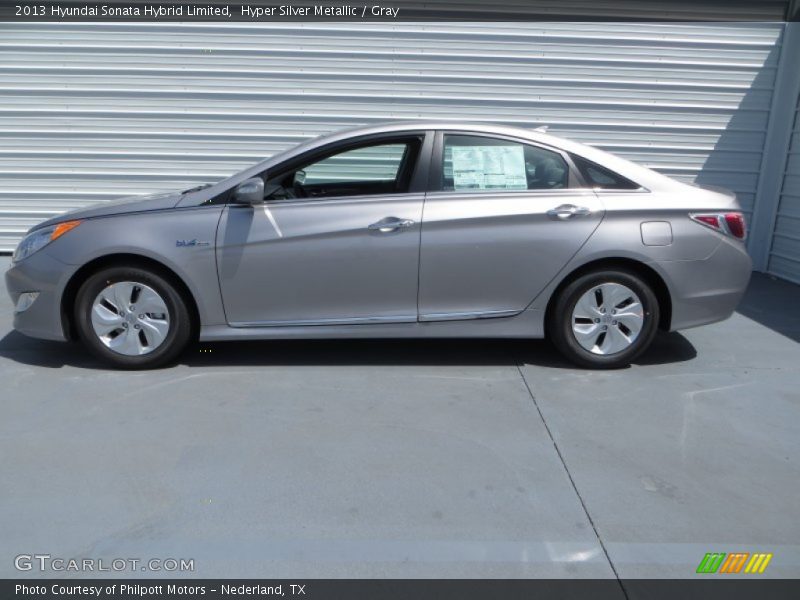 Hyper Silver Metallic / Gray 2013 Hyundai Sonata Hybrid Limited