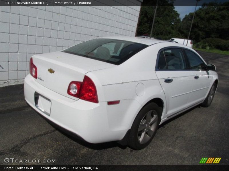 Summit White / Titanium 2012 Chevrolet Malibu LT