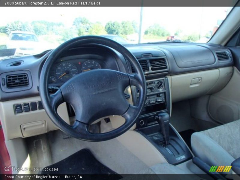 Canyon Red Pearl / Beige 2000 Subaru Forester 2.5 L