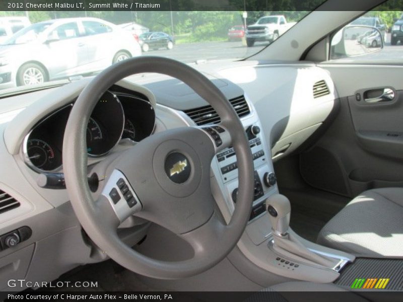 Summit White / Titanium 2012 Chevrolet Malibu LT