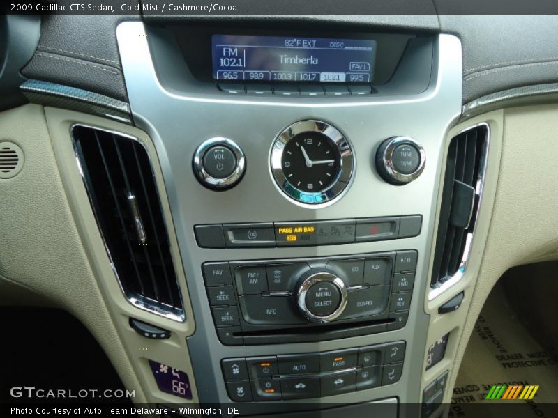 Gold Mist / Cashmere/Cocoa 2009 Cadillac CTS Sedan