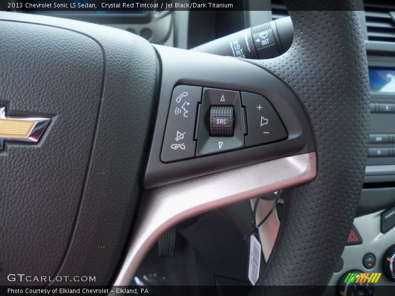 Crystal Red Tintcoat / Jet Black/Dark Titanium 2013 Chevrolet Sonic LS Sedan
