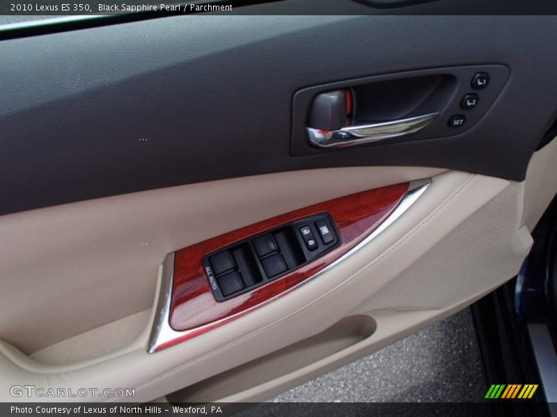 Black Sapphire Pearl / Parchment 2010 Lexus ES 350