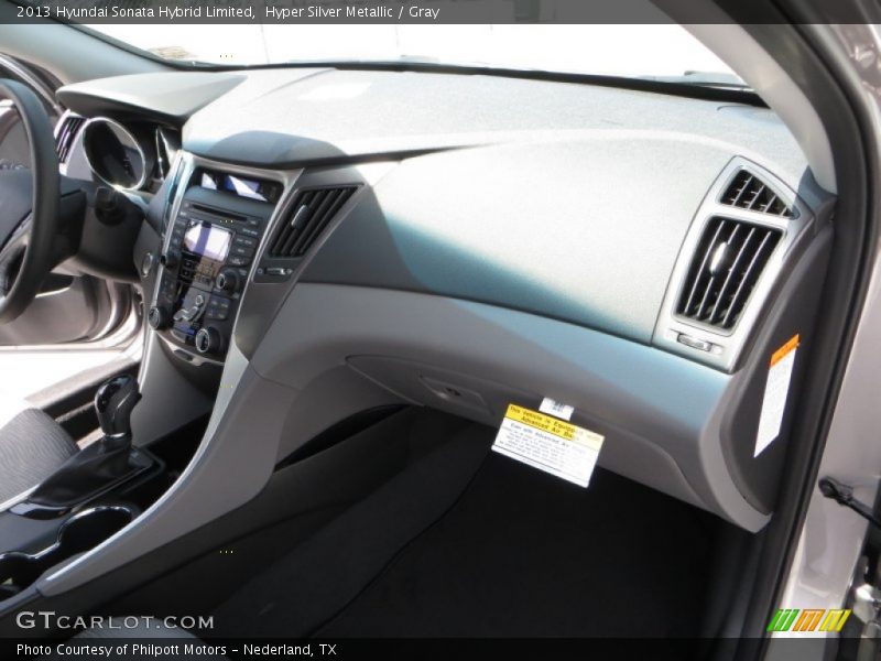 Hyper Silver Metallic / Gray 2013 Hyundai Sonata Hybrid Limited
