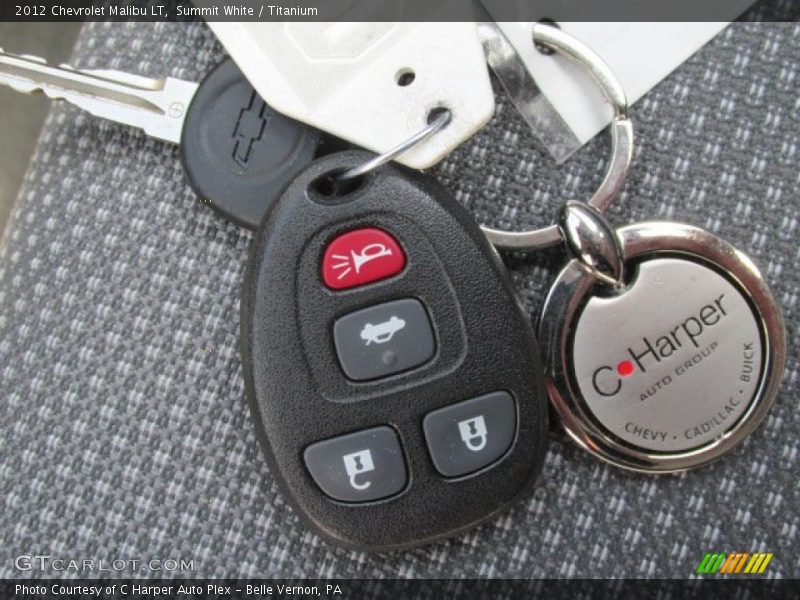 Summit White / Titanium 2012 Chevrolet Malibu LT