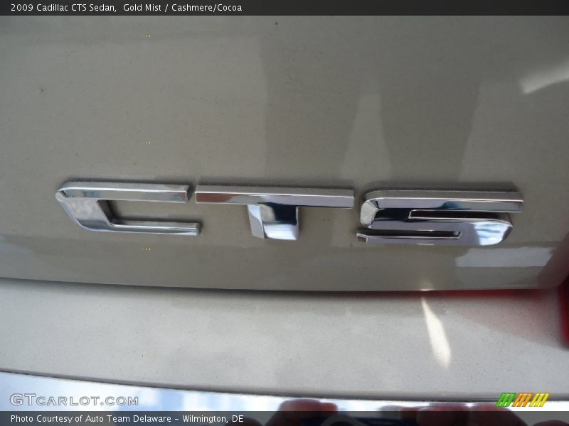 Gold Mist / Cashmere/Cocoa 2009 Cadillac CTS Sedan