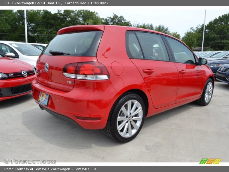 Tornado Red / Titan Black 2013 Volkswagen Golf 4 Door TDI