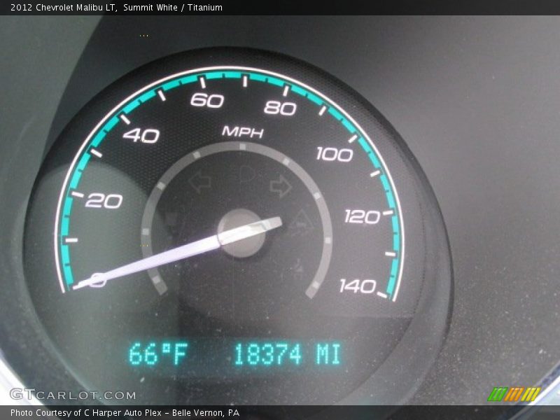 Summit White / Titanium 2012 Chevrolet Malibu LT