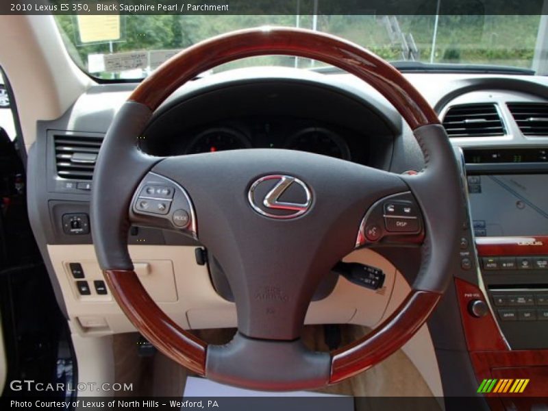 Black Sapphire Pearl / Parchment 2010 Lexus ES 350
