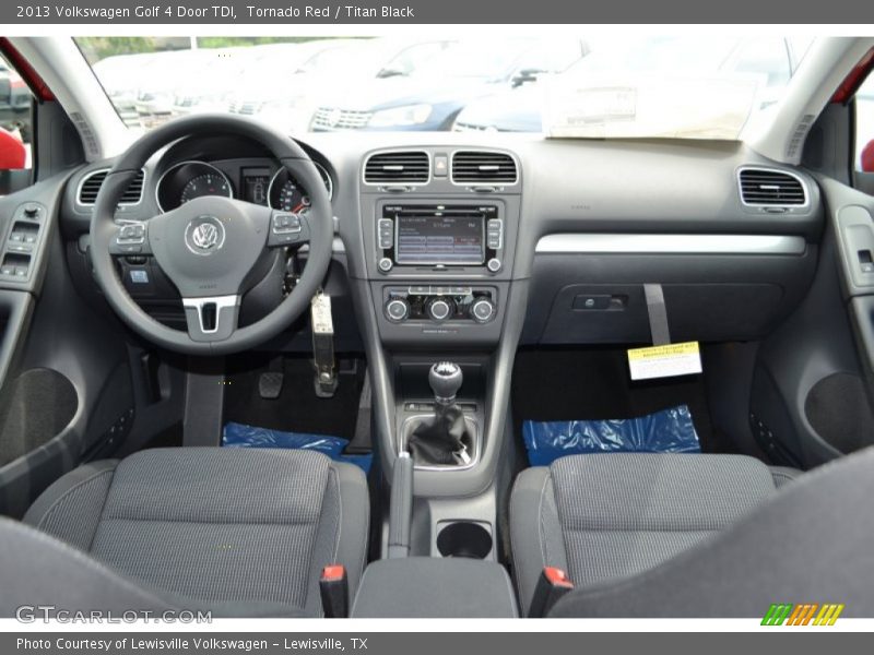 Tornado Red / Titan Black 2013 Volkswagen Golf 4 Door TDI