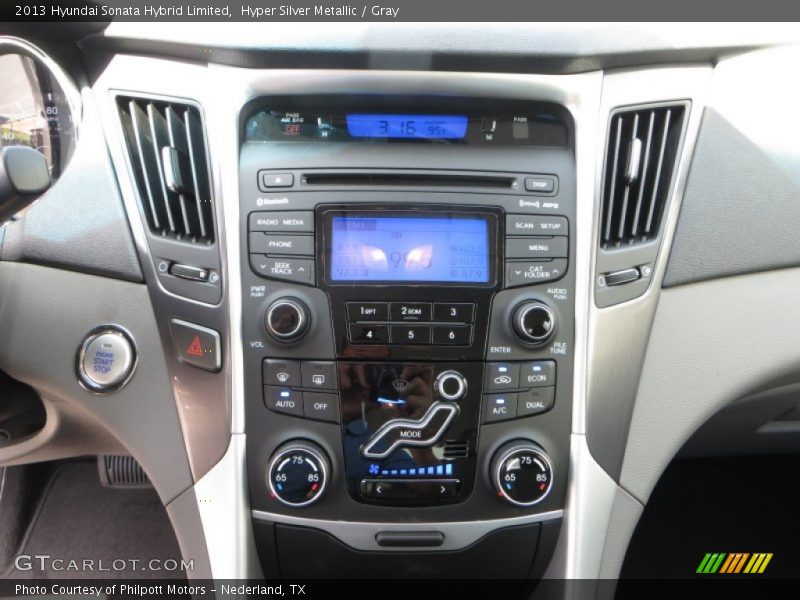 Hyper Silver Metallic / Gray 2013 Hyundai Sonata Hybrid Limited