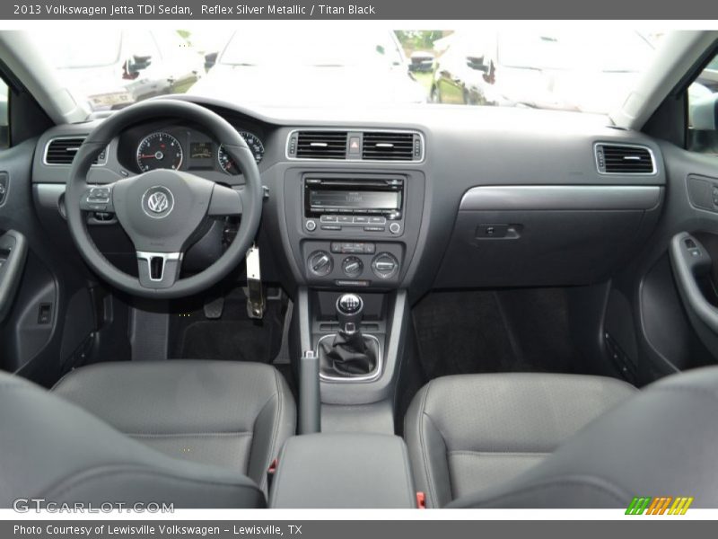 Reflex Silver Metallic / Titan Black 2013 Volkswagen Jetta TDI Sedan