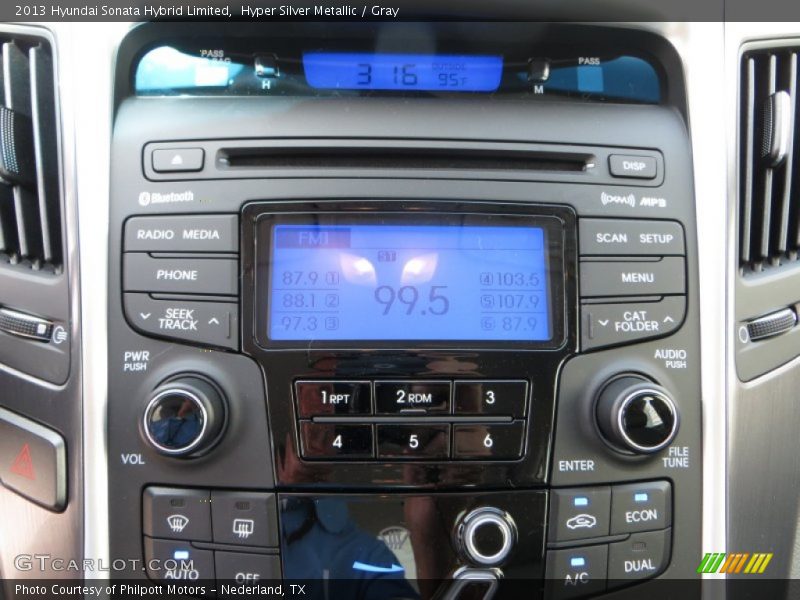 Hyper Silver Metallic / Gray 2013 Hyundai Sonata Hybrid Limited