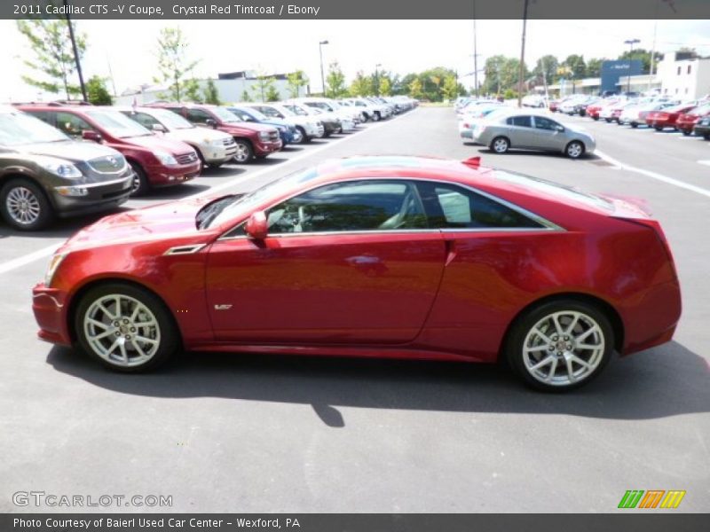 Crystal Red Tintcoat / Ebony 2011 Cadillac CTS -V Coupe