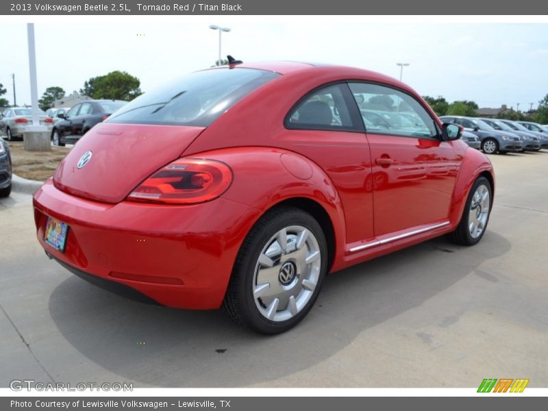 Tornado Red / Titan Black 2013 Volkswagen Beetle 2.5L