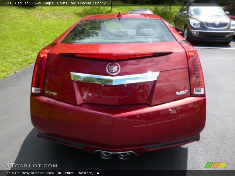 Crystal Red Tintcoat / Ebony 2011 Cadillac CTS -V Coupe