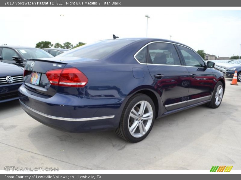 Night Blue Metallic / Titan Black 2013 Volkswagen Passat TDI SEL