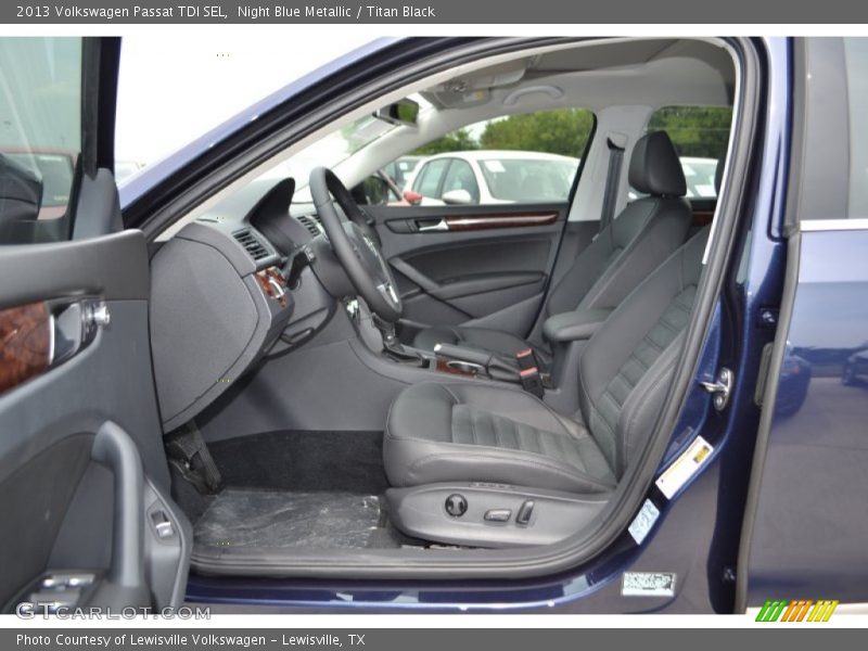 Night Blue Metallic / Titan Black 2013 Volkswagen Passat TDI SEL