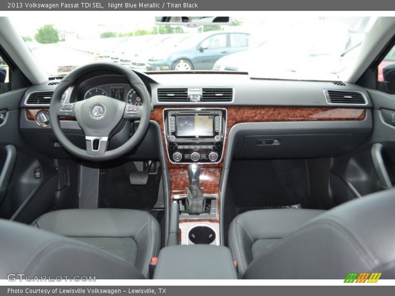 Night Blue Metallic / Titan Black 2013 Volkswagen Passat TDI SEL