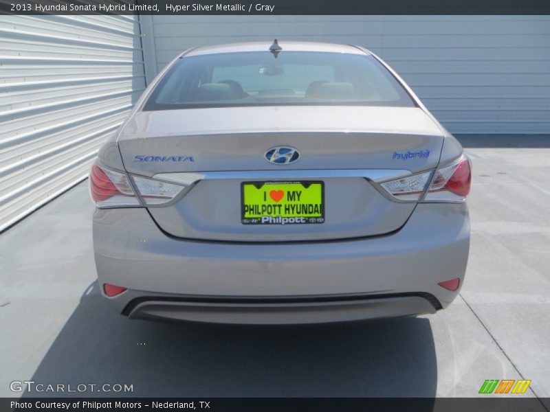 Hyper Silver Metallic / Gray 2013 Hyundai Sonata Hybrid Limited