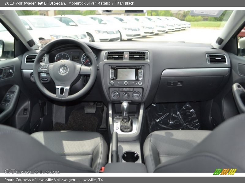 Moonrock Silver Metallic / Titan Black 2013 Volkswagen Jetta TDI Sedan
