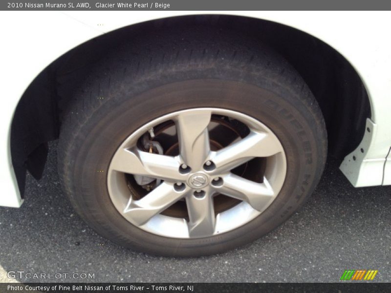 Glacier White Pearl / Beige 2010 Nissan Murano SL AWD
