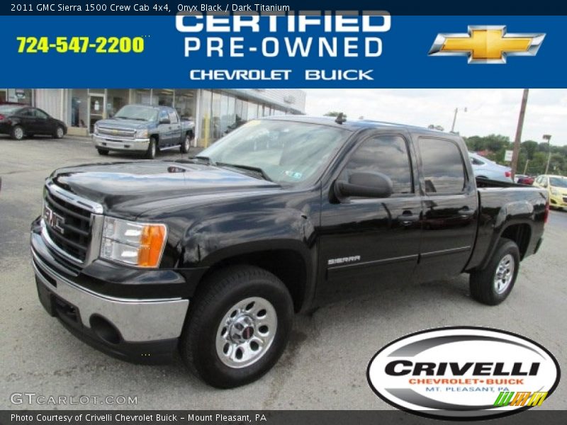 Onyx Black / Dark Titanium 2011 GMC Sierra 1500 Crew Cab 4x4