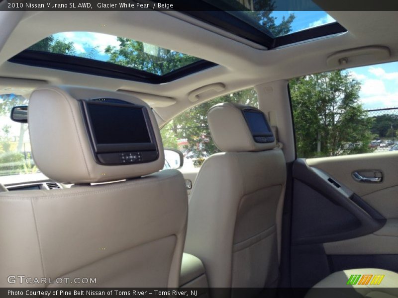 Glacier White Pearl / Beige 2010 Nissan Murano SL AWD