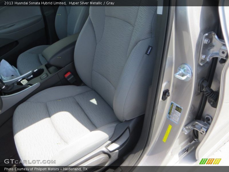 Hyper Silver Metallic / Gray 2013 Hyundai Sonata Hybrid Limited