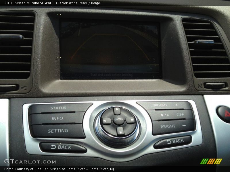 Glacier White Pearl / Beige 2010 Nissan Murano SL AWD