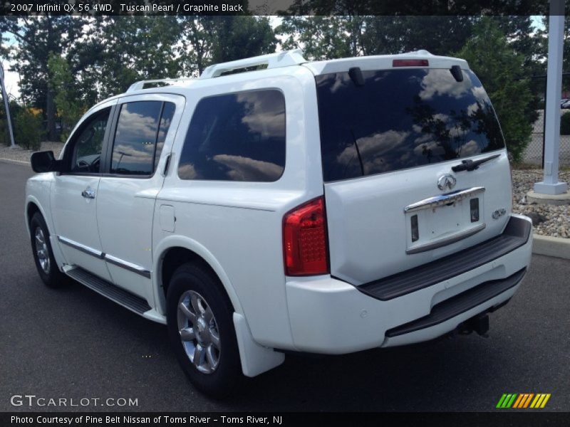 Tuscan Pearl / Graphite Black 2007 Infiniti QX 56 4WD