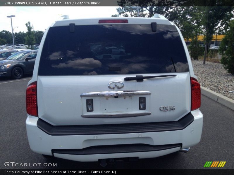 Tuscan Pearl / Graphite Black 2007 Infiniti QX 56 4WD