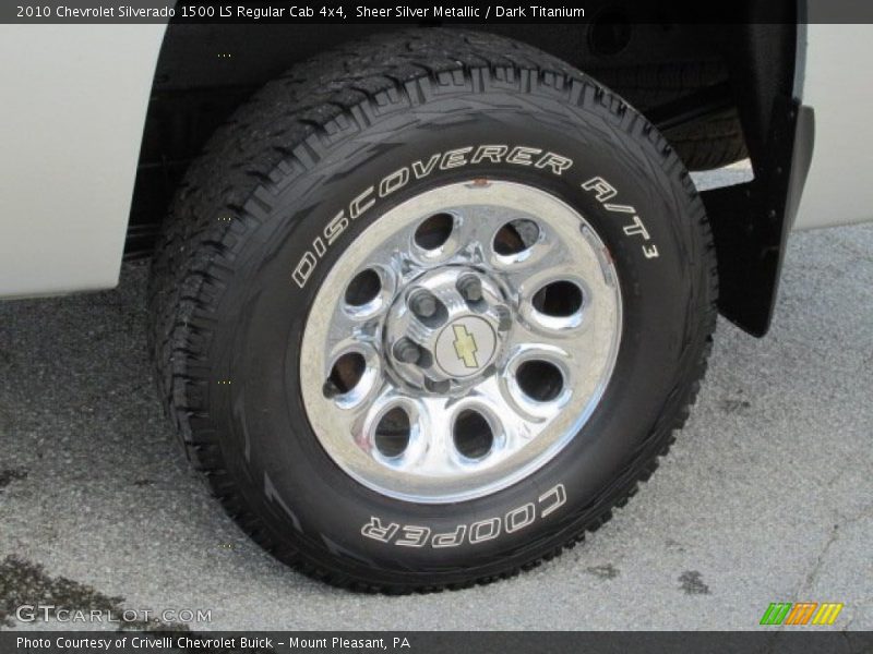 Sheer Silver Metallic / Dark Titanium 2010 Chevrolet Silverado 1500 LS Regular Cab 4x4