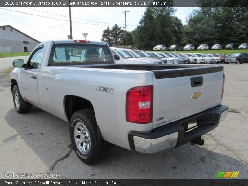 Sheer Silver Metallic / Dark Titanium 2010 Chevrolet Silverado 1500 LS Regular Cab 4x4
