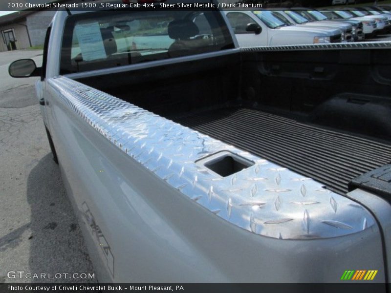 Sheer Silver Metallic / Dark Titanium 2010 Chevrolet Silverado 1500 LS Regular Cab 4x4