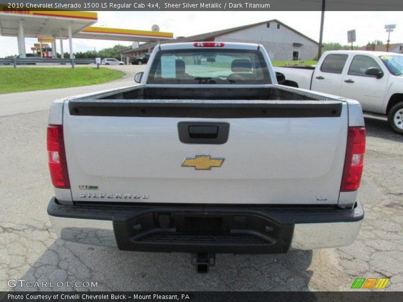 Sheer Silver Metallic / Dark Titanium 2010 Chevrolet Silverado 1500 LS Regular Cab 4x4