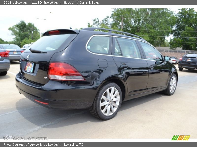 Black Uni / Cornsilk Beige 2013 Volkswagen Jetta TDI SportWagen