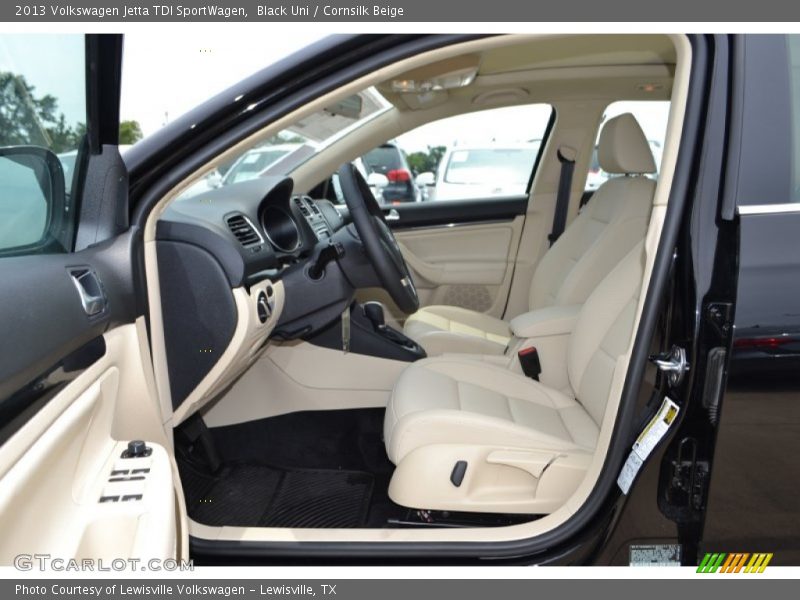 Black Uni / Cornsilk Beige 2013 Volkswagen Jetta TDI SportWagen