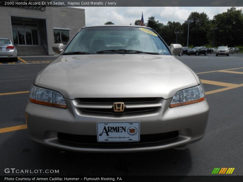 Naples Gold Metallic / Ivory 2000 Honda Accord EX V6 Sedan