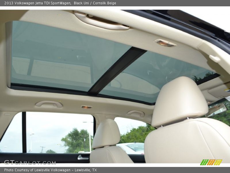 Black Uni / Cornsilk Beige 2013 Volkswagen Jetta TDI SportWagen