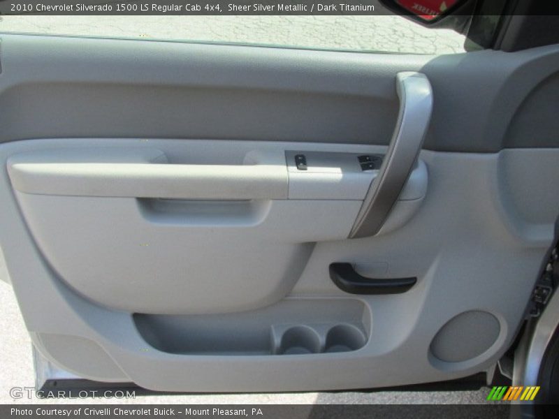 Sheer Silver Metallic / Dark Titanium 2010 Chevrolet Silverado 1500 LS Regular Cab 4x4