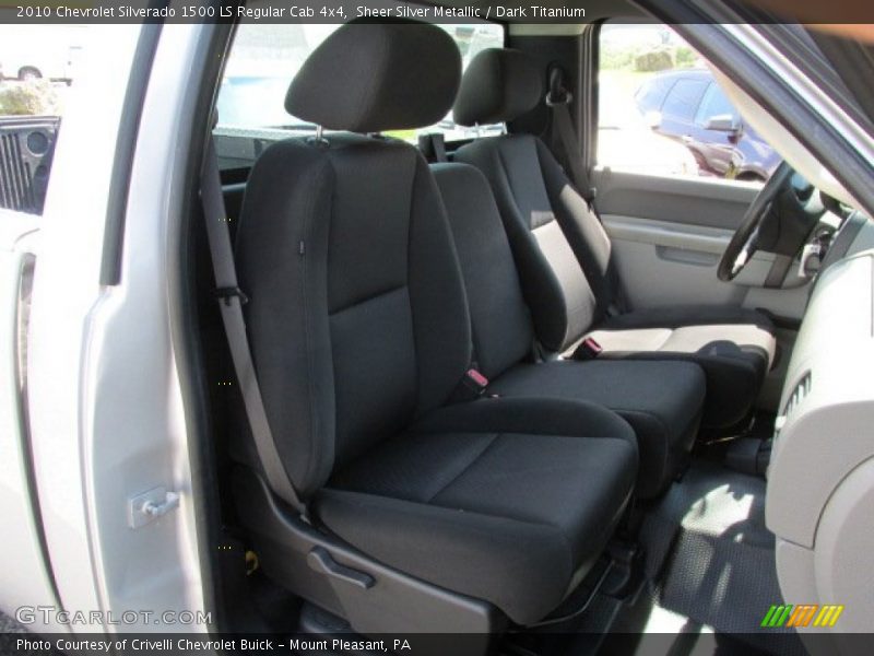 Sheer Silver Metallic / Dark Titanium 2010 Chevrolet Silverado 1500 LS Regular Cab 4x4