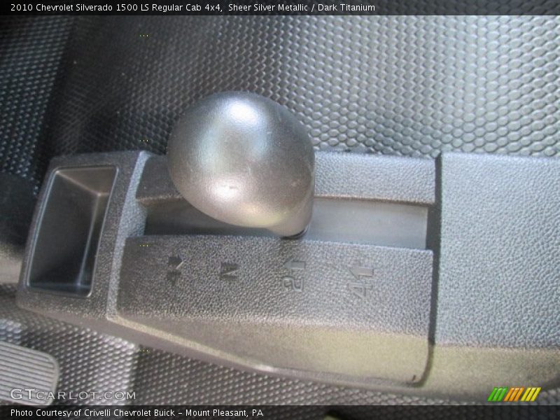Sheer Silver Metallic / Dark Titanium 2010 Chevrolet Silverado 1500 LS Regular Cab 4x4