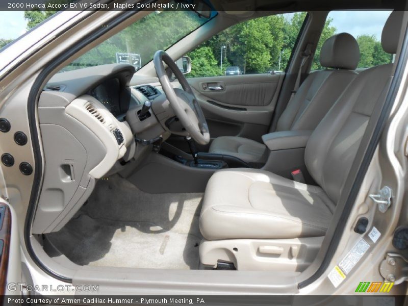 Naples Gold Metallic / Ivory 2000 Honda Accord EX V6 Sedan