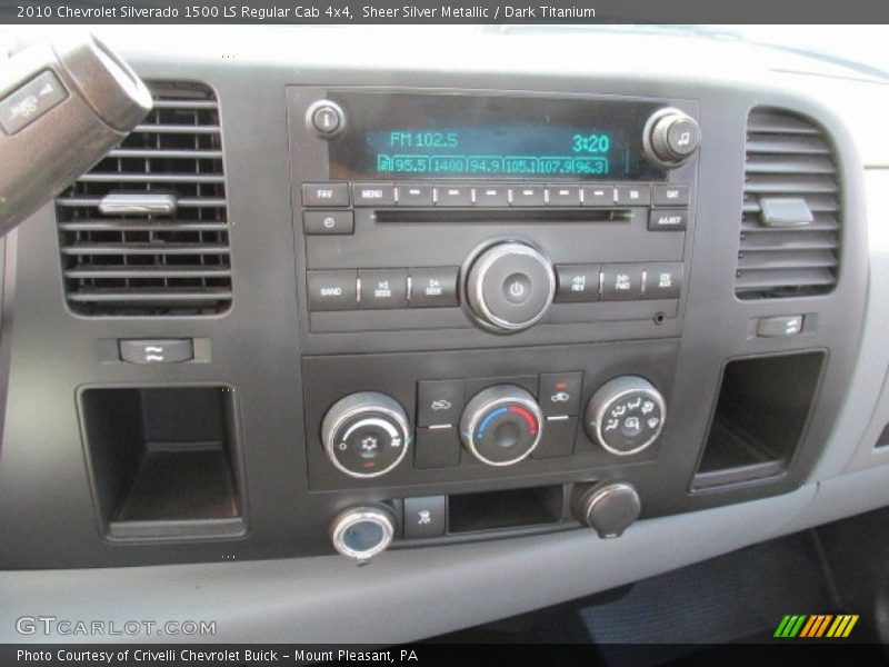 Sheer Silver Metallic / Dark Titanium 2010 Chevrolet Silverado 1500 LS Regular Cab 4x4