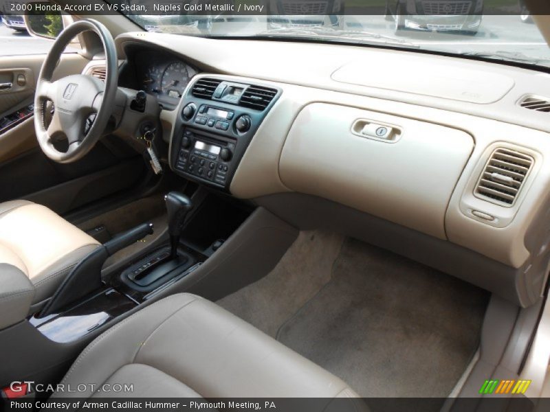 Naples Gold Metallic / Ivory 2000 Honda Accord EX V6 Sedan